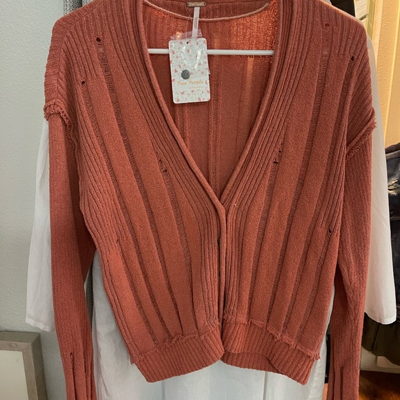 Free People distressed cardigan. Size small - Picture 2 of 4